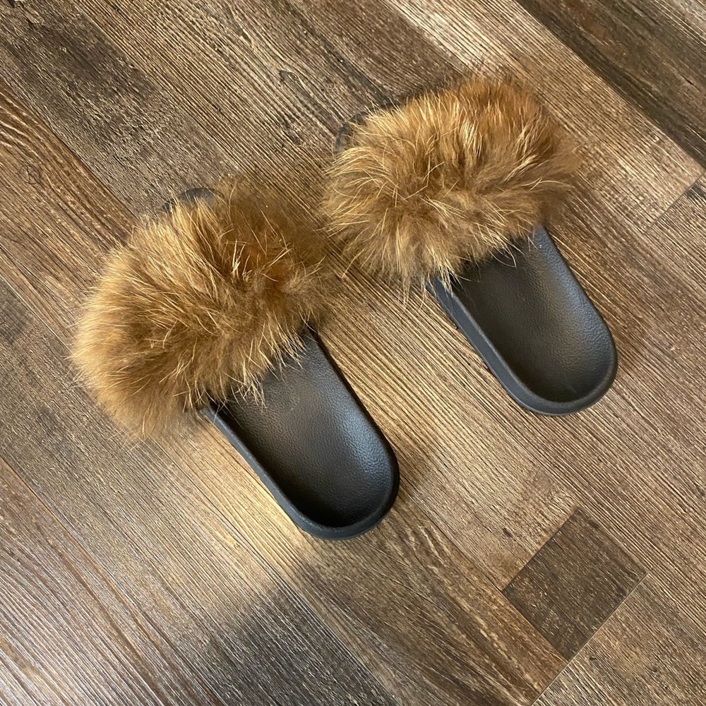 Brown fur slides